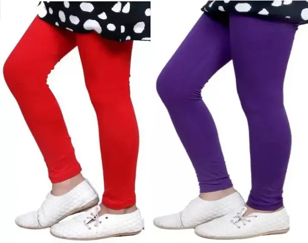 Cotton Legging for Girls (Pack of 2)