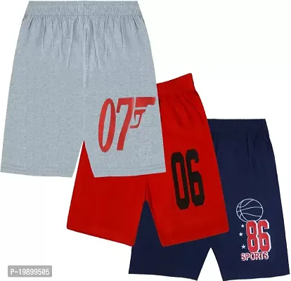Cotton shorts for boys  (Pack of 3)-thumb0