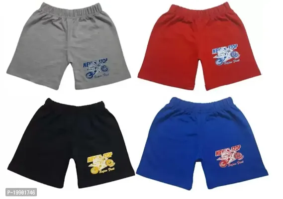 Cotton shorts for boys  (Pack of 4)