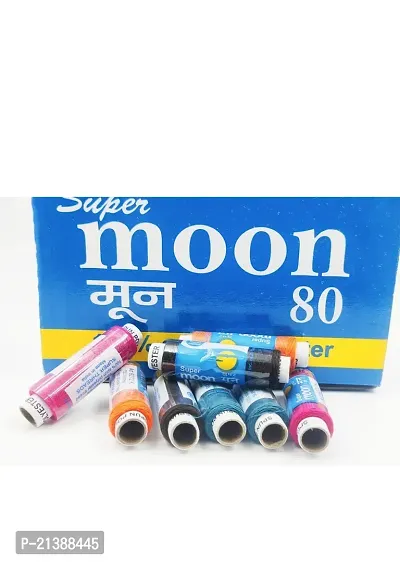 Shree Ganesha Multicoloured Sewing Thread 150m Pack of 100 Spool-thumb3