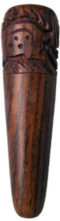 Hippnation Wooden Inside Fitting Hookah Mouth Tip Brown-thumb1