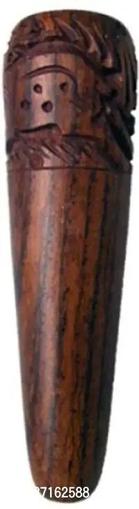 Hippnation Wooden Inside Fitting Hookah Mouth Tip Brown-thumb2