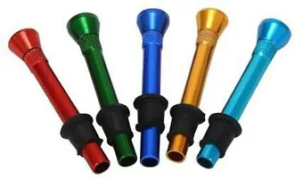 Hippnation Drap pipe set Aluminium Inside Fitting Hookah Mouth Tip Red Gold Blue Green Pack of 8-thumb1