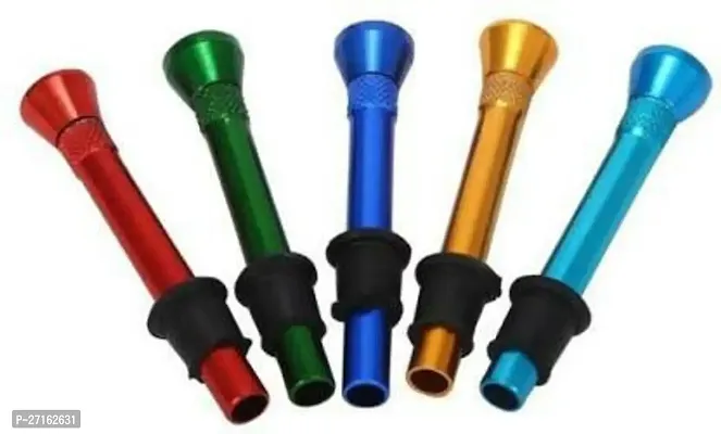 Hippnation Drap pipe set Aluminium Inside Fitting Hookah Mouth Tip Red Gold Blue Green Pack of 8-thumb2