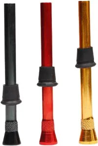 Hippnation Drap pipe set Aluminium Inside Fitting Hookah Mouth Tip Gold Black Red Pack of 6-thumb1