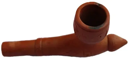 Hippnation Earthenware Outside Fitting Hookah Mouth Tip Brown-thumb1