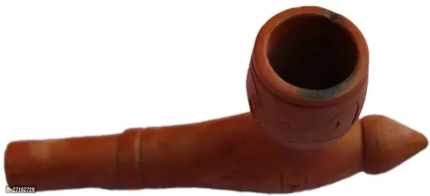 Hippnation Earthenware Outside Fitting Hookah Mouth Tip Brown-thumb2