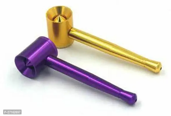 Hippnation Aluminium Inside Fitting Hookah Mouth Tip Purple Gold Pack of 2