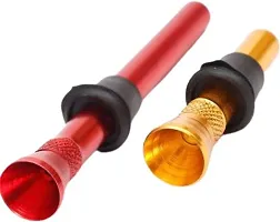 Hippnation Drap pipe set Aluminium Inside Fitting Hookah Mouth Tip Red Gold Pack of 5-thumb1