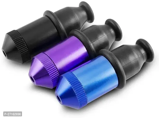Hippnation Aluminium Outside Fitting Hookah Mouth Tip Purple Red Black Pack of 3