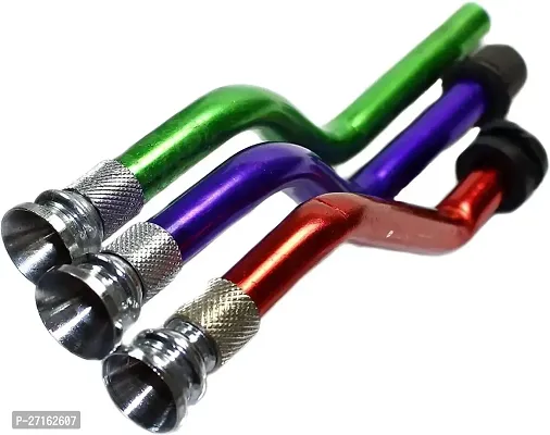 Hippnation Aluminium Inside Fitting Hookah Mouth Tip Red Purple Green Pack of 3-thumb0