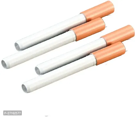 Hippnation Aluminium Inside Fitting Hookah Mouth Tip Orange White Pack of 4