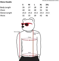 BORN FOR FASHION Trendy Sweatshirt | Men and Women | Full Sleeve Hooded Sweatshirt | Kite Print | Fashioned with tie-up Ribbon-thumb1