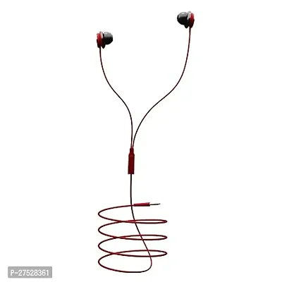 Classic Black Wired - 3.5 MM Single Pin With Microphone Earphones