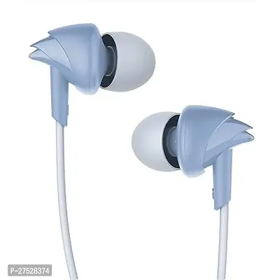 Classic Grey Wired - 3.5 MM Single Pin With Microphone Earphones