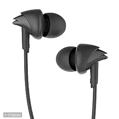 Classic Black Wired - 3.5 MM Single Pin With Microphone Earphones