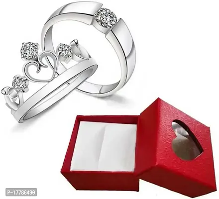 Beautiful Silver Couple ring-thumb0