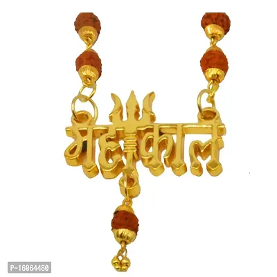 mgsOL Mahakal Locket with Rudraksha Mala for Men and Women.