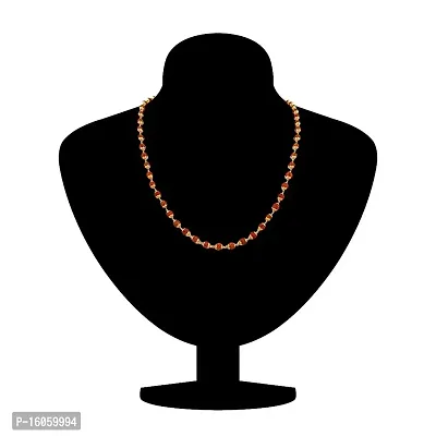 Abhishek Gold Plated Rudraksh Mala Long Chain for Men-thumb3