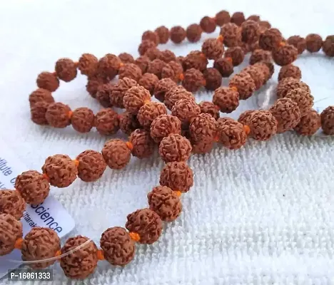 Lord krishna's Original 108+1 Beads Panch Mukhi Rudraksha Japa Mala