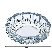 Trendz - Crystal Turtle Tortoise with Plate Decorative Showpiece - 7 cm (Crystal, White)-thumb2