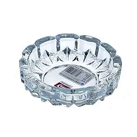 BANSIGOODS Crystal Turtle Tortoise with Plate for Feng Shui and Vastu Decorative Showpiece - 3.81 cm (Glass, White)-thumb2