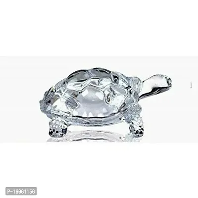 Tilak Venture Crystal Turtle Tortoise with Plate for Feng Shui and Vastu, Best Gift for Career, Good Luck Showpiece for Home-thumb3