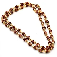 iJevar Gold Plated Rudraksha Chain Necklace For Men And Women-thumb1