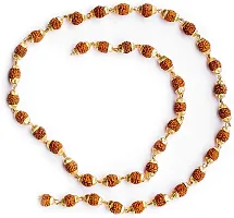 JDX Gold Plated Rudraksh Rudraksha Mala for girls boys Men  Women-thumb1