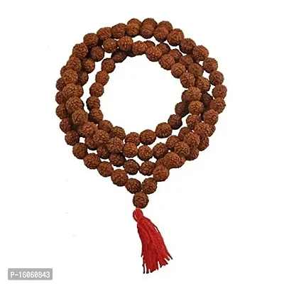 AGARWAL TRADING CORPORATION India Wood Brown Rudraksha Jaap Mala for Astrology (108+1 Beads) | Ram Mala | Jap Mala for Pooja | rudraksha | Pooja Mala-thumb2