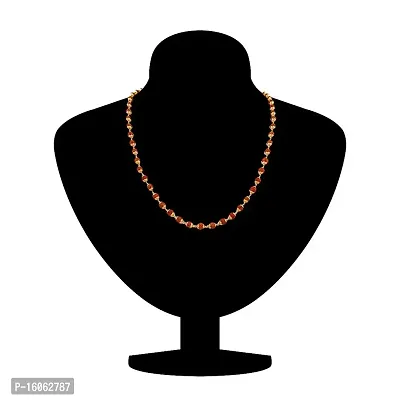 Virat Gold Plated Rudraksh Mala Long Chain for Men-thumb2