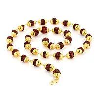 iJevar Gold Plated Rudraksha Chain Necklace For Men And Women-thumb2