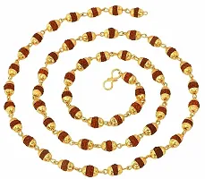 Gold Plated Rudraksha Mala (Chain Necklace) For Men And Women-thumb2