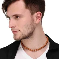 TIRUPATI Deals 7-Mukhi Chamtkaari Siddhiratan Rudraksha Mala 5mm in Brass with Floral caps Gold-Plated Brass Chain Men  Women Marriage, Gift Item-thumb2