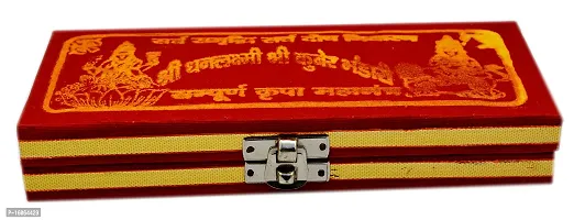 Shivmart Amazing India Metal Brass Sri Dhan Laxmi -Kuber Bhandari Yantra (Gold_1.5 Inch X 2.3 Inch X 1.1 Inch)-thumb4