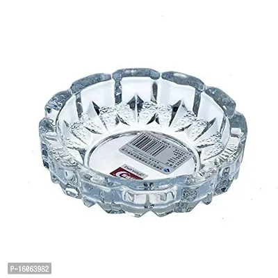 Trendz - Crystal Turtle Tortoise with Plate Decorative Showpiece - 7 cm (Crystal, White)-thumb2