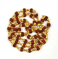 Gold Plated Rudraksha Mala (Chain Necklace) For Men And Women-thumb3