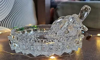 Crystal Tortoise with Bowl Plate Fengshui Vastu Set for Good Luck Feng Sui Turtle Best Gift for Office, Showcase, Showpiece and Home Decor-thumb1