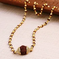 Minprice? Original Rudraksha Beads 5 mukhi Genuine Himalayan Rudraksha Religious Rosary Mala (Big Pendant)-thumb1