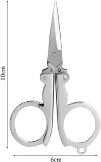 Stainless Steel Foldable Pocket Scissor/Grooming Scissor-Silver-thumb4