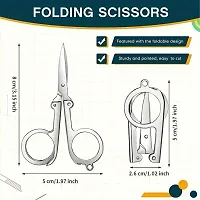 Folding Scissor use for Travel Scissor/Pocket Scissor-Silver-thumb4