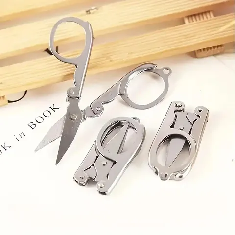 Folding Household Scissors Travel Scissors Portable Fishing Line Scissors
