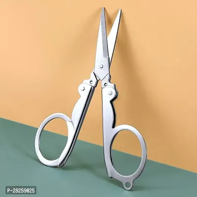 Stainless Steel Foldable Pocket Scissor/Grooming Scissor-Silver