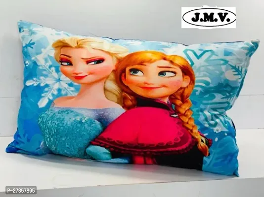 Velvet Cushion Decorative 3D Printed Pillow For Home, Sofa, Kids,- Size - 12x18 Inch