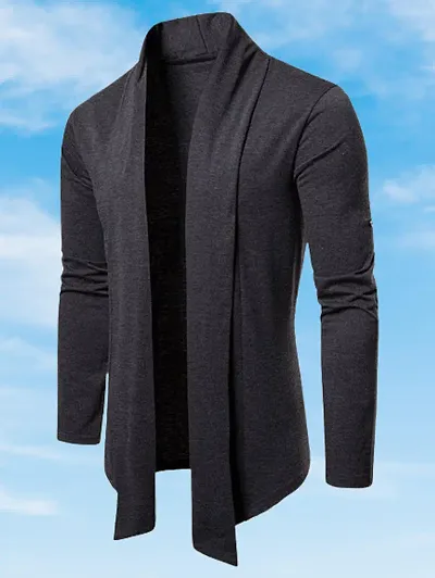PAUSE Men's Cotton Banded Collar Cardigan