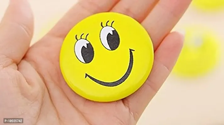 4 cm Smiley Emoji Colourful Expressions Button Pins Badge Brooch - Set of 30 - Birthday, Office and Theme Party-thumb2