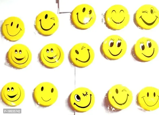 4 cm Smiley Emoji Colourful Expressions Button Pins Badge Brooch - Set of 30 - Birthday, Office and Theme Party-thumb3