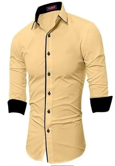 Stylish Men Cotton Blend Shirt