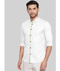 White Full Sleeve Men Shirt-thumb1