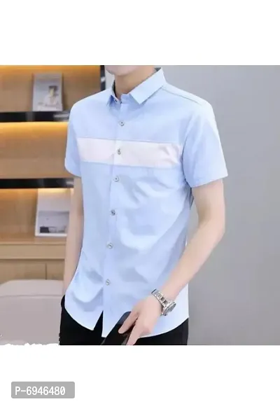 Classic Cotton Blend Solid Casual Shirts for Men